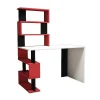 Online Snap Bureau, Wit, Rood, Zwart, 120X60X148,2 Cm, Bureaumeubel