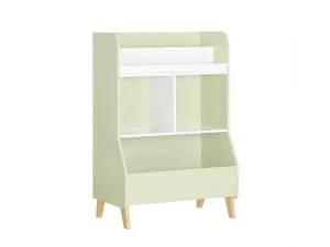 Fashion Kinderspeelgoedopbergplank, Boekenplank, Opbergeenheid Voor Kinderkamer, Boekenkast Met 2 Planken En 3 Open Vakken, 60 X 36 X 89 Cm, Kmb90-Gr Babymeubel