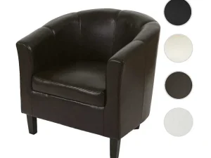 Best Sale Stafford H379 Loungestoel, Bruin Fauteuil Met Holle Rugleuning