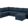 Outlet Stan Slaapbank, Hoek Links Met Chaise Longue Rechts, In Blauw. Modulair