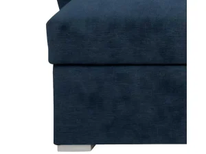 Shop Stan Slaapbank, Hoek Rechts Met Chaise Longue Links, In Blauw. Stoffen Zitbank