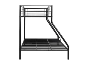 Store Stapelbed Elevatio Iv - 90 En 140 X 190 Cm - Staal - Zwart Kinderbed Stapelbed