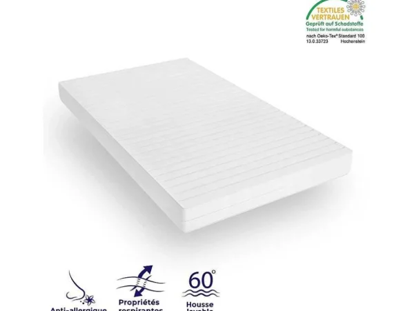 New Stevig Ondersteunend Matras - Matras Met 7 Zones En Wasbare Hoes - 90X200 Cm Eenpersoons Matras