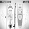 Fashion Sup Board Anubis 305 Cm - Zilver - Incl. Accessoires Watersport