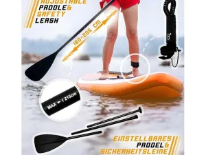 New Sup Board Kraken 366 Cm - Oranje - Incl. Accessoires Watersport