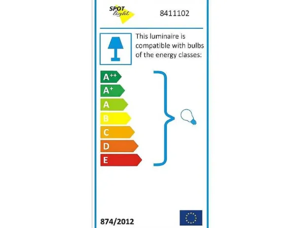 Discount Talaro Vloerlamp, Wit, 40X26X146 Cm, Staande Lamp