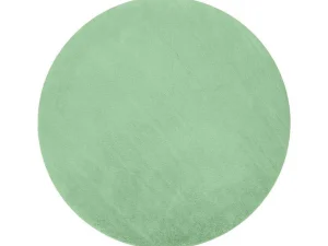 Store Tapijt Bunny Rond Groen Imitatie Konijnenvacht Cercle 80 Cm Tapijt Rond