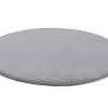 Best Tapijt Bunny Rond Zilver Imitatie Konijnenvacht Cercle 160 Cm Tapijt Rond