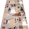 New Tapijt Fun Kittens Voor Kinderen, Katten Beige 200X290 Cm Kindervloerkleed