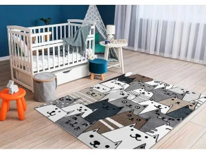 Clearance Tapijt Fun Pets Voor Kinderen, Dieren Multi 280X370 Cm Kindervloerkleed