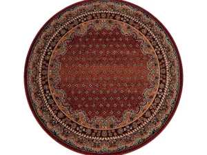 Best Sale Tapijt Polonia Rond Baron Bordeaux Cercle 200 Cm Tapijt Rond