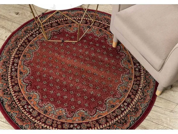 Best Sale Tapijt Polonia Rond Baron Bordeaux Cercle 200 Cm Tapijt Rond