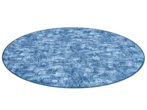 Hot Tapijt Rond Solid Blauw 70 Beton Cercle 150 Cm Tapijt Rond