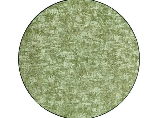 Sale Tapijt Rond Solid Groen 20 Beton Cercle 100 Cm Tapijt Rond