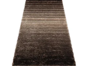 Discount Tapijt Shaggy Flim 007-B3 Modern, Strips - Structureel, Bruin 80X150 Cm Tapijt Hoogpolig