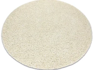 Sale Tapijt Soffi Rond Shaggy 5Cm Creme Cercle 120 Cm Tapijt Rond