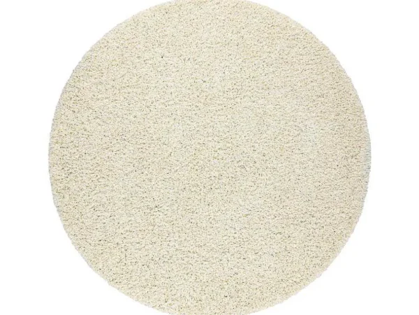 Sale Tapijt Soffi Rond Shaggy 5Cm Creme Cercle 120 Cm Tapijt Rond