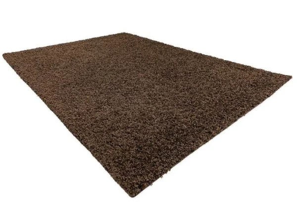 Clearance Tapijt Soffi Shaggy 5Cm Bruin 160X220 Cm Tapijt Hoogpolig