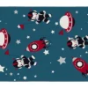 Hot Tapijt Voor Kinderen Met Astronautenmotieven - Glanzende Lurex-Afwerking - 120 X 170 Cm - Meerdere Kleuren - Astrono Kindervloerkleed