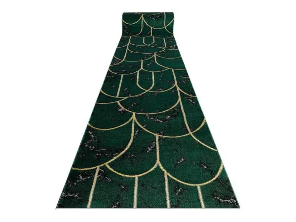 Discount Tapijtloper Emerald Exclusief 1016 Glamour, Stijlvol Art Deco, Marmer 80X110 Cm Gangtapijt