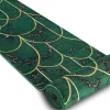 Outlet Tapijtloper Emerald Exclusief 1016 Glamour, Stijlvol Art Deco, Marmer 80X210 Cm Gangtapijt