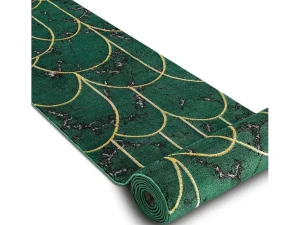 Discount Tapijtloper Emerald Exclusief 1016 Glamour, Stijlvol Art Deco, Marmer 80X110 Cm Gangtapijt