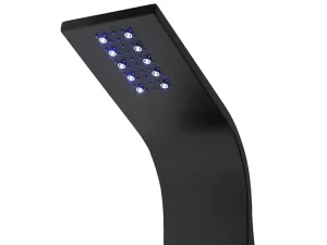 Hot Thermostatische Douchekolom Met Massagestralen, Ledverlichting En Bluetooth - L20 X H165 Cm - Zwart - Chakra V Douchekolom