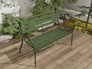 Fashion Tuinbankje Van Metaal - Kaki - Mirmande Loungeset