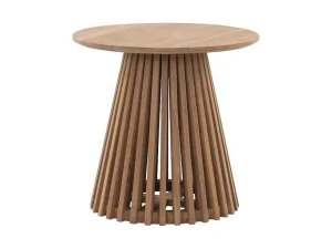 Hot Tuinbijzettafel Van Teakhout D50 Cm - Licht Naturel - Triani Salontafel