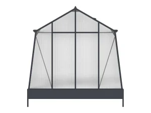 Flash Sale Tuinkas Van Polycarbonaat 9,1 M Met Grondplaat- Antraciet - Asarina Tuinkas