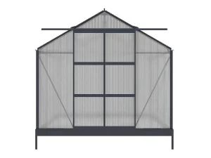 Shop Tuinserre Van Polycarbonaat Anissa Met Basis - 5,9 M - Antraciet Tuinkas