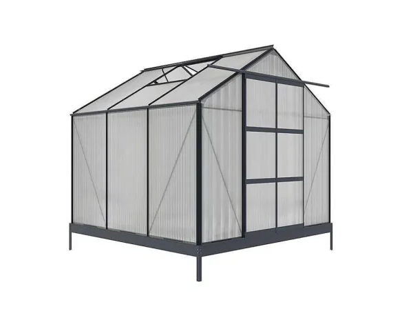 Shop Tuinserre Van Polycarbonaat Anissa Met Basis - 5,9 M - Antraciet Tuinkas