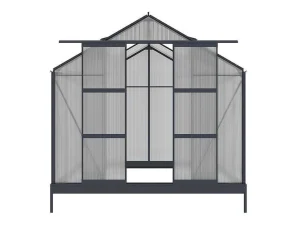 Shop Tuinserre Van Polycarbonaat Anissa Met Basis - 5,9 M - Antraciet Tuinkas