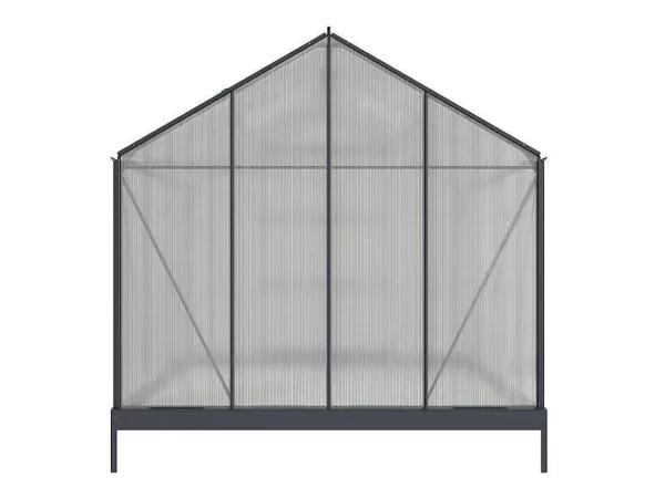 Shop Tuinserre Van Polycarbonaat Anissa Met Basis - 5,9 M - Antraciet Tuinkas