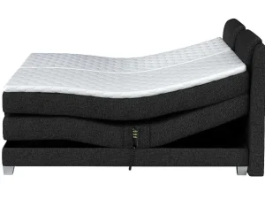 Shop Tweepersoons Boxspring Met Elektrische Bedbodem + Matras En Dekmatras Castel Van - 2X80X200 Cm - Antraciet Elektrisch Relaxatiebed