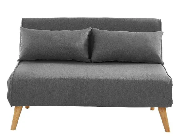 Shop Tweezits Slaapbank Posio Van Stof - Grijs Scandinavisch