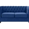 Shop Tweezitsbank Chesterfield - Fluweel - Koningsblauw Tweezitsbank