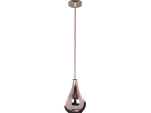 Shop Universe Hanglamp, Koper, Goud, Rood, 16X16X130 Cm, Aanbiedingen: Woonaccessoires