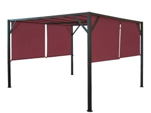 Clearance Vervangen Overkapping Voor Pergola Beja, Bordeaux-Rood Prieel, Pergola, Gazebo En Kiosk