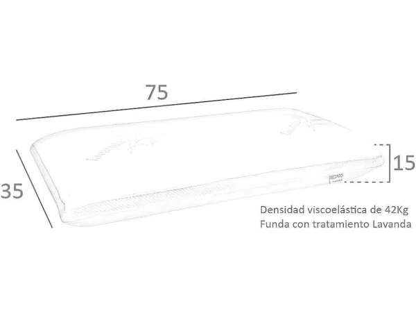 Best Visco-Elastisch Kussen En Lavendelgeur 7131 Hoofdkussen