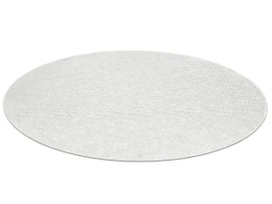 Outlet Vloerkleed Casablanca Plus Rond Creme Eenkleurig, Lus Cercle 80 Cm Tapijt Rond