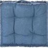 Store Vloerkussen Van Katoen - 45 X 45 Cm - Blauw - Honduras Aanbiedingen: Woonaccessoires