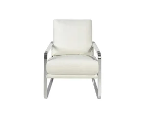 Best Witte Eco-Lederen Gestoffeerde Fauteuil 5026 Fauteuil Kunstleer