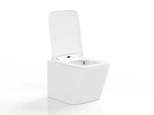 Shop Witte Hang-Wc Van Keramiek Zonder Rand - Clemona Hangend Toilet