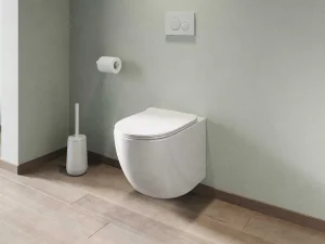 Hot Witte Hang-Wc Van Keramiek Zonder Rand - Javoine Hangend Toilet