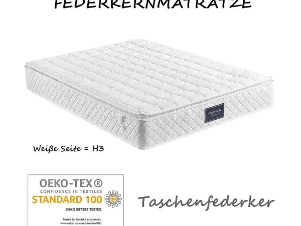 Clearance 140 X 200 Cm Matras Met 7-Zone Pocketveren En Hr-Foam, 25 Cm Dik - Merax Latex Matras