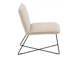 New X-Lounge Fauteuil Velours Offwhite. Aanbiedingen: Zitbank & Fauteuil