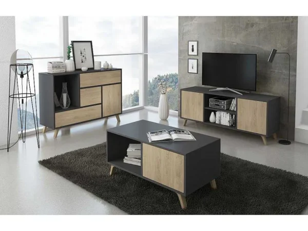 New Zapatero Furniture, Windmodel, 90X26X101.5Cm, Tegroep Hall En Hall, Grijs En Eiken, Moderne Stijl Schoenenkast