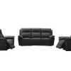 Sale 3+2 Zits Relaxbank En -Fauteuil Van Buffelleer Pakita - Zwart Set Zitbank + Fauteuil