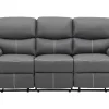 Clearance 3+2 Zitsbank In Grijze Kunstleer - Canby Bankstel 3+2